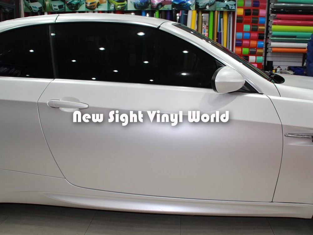 Best Quality Matte Chrome White Vinyl Wrap White Matte Chrome Wrap Air