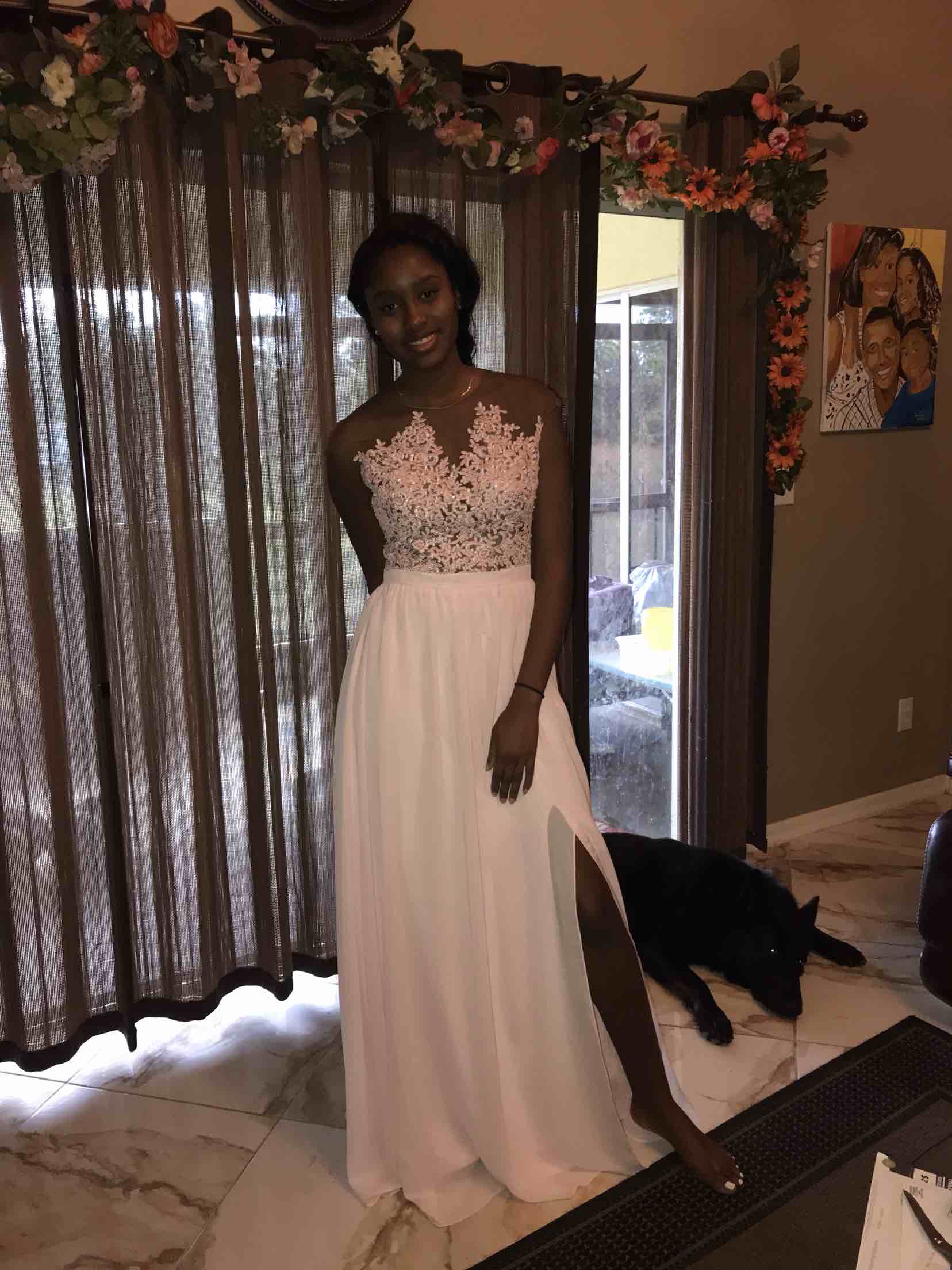 Pink Plus Size Country Bridesmaid Dress Illusion Long Chiffon Vintage