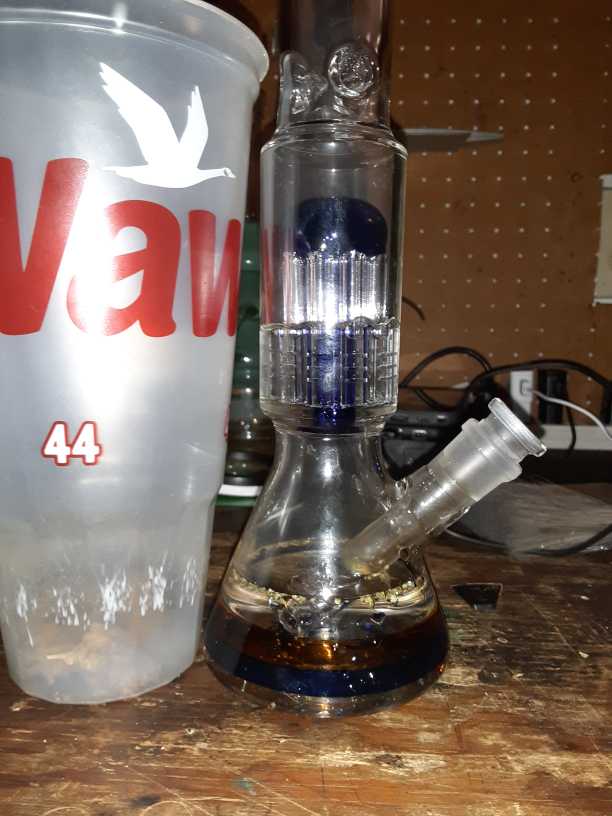 2021 REANICE Beaker Glass Bong 14.5mm Joint Bongs Hookah Bubbler In