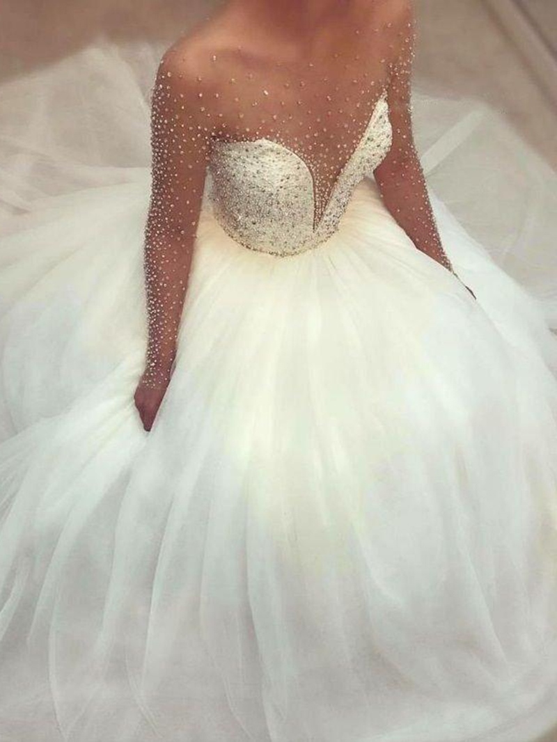 Wedding Dresses Rhinestones Pearls Online Shopping Buy Wedding
