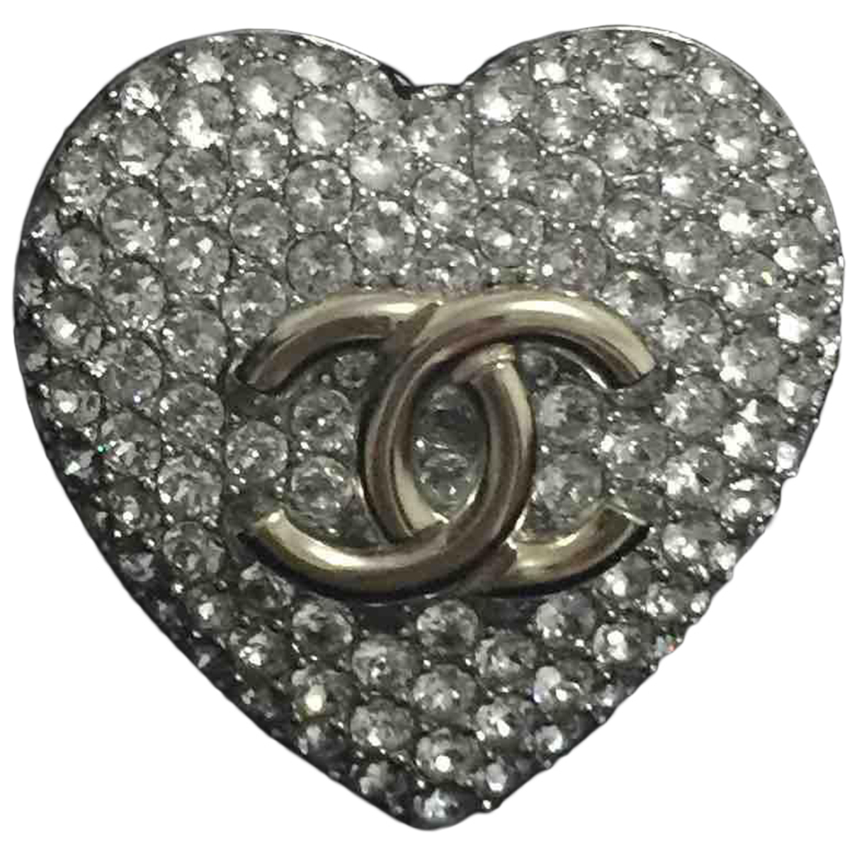 Achetez Chanel Chanel Broche CC pour femme en metal argente