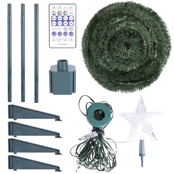 Dropship LED Lights Collapsible Christmas Tree Light With Remote App