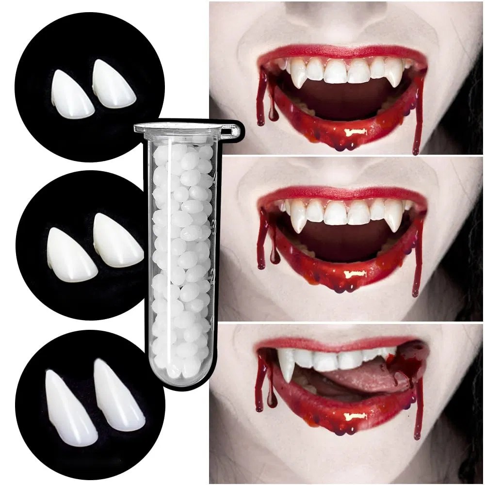 Donwell Pairs Vampire Teeth, Sizes Custom Vampire Fangs