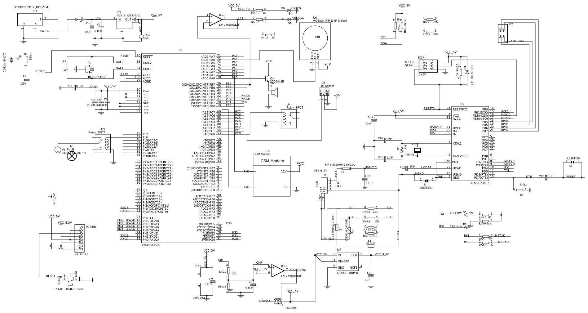 Arduino Mega 2560 schematic Resources - EasyEDA