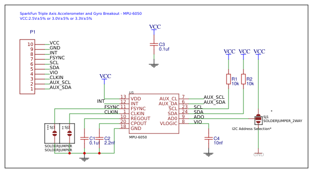 Sparkfun MPU6050 complex schematic Resources - EasyEDA