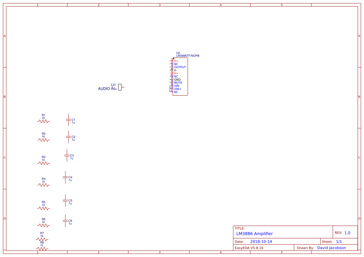 LM3886 Amplifier - DJ Resources - EasyEDA