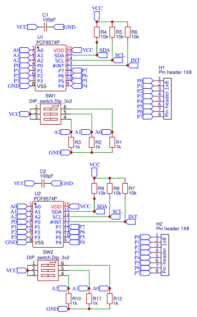 i2c LCD converter Resources - EasyEDA