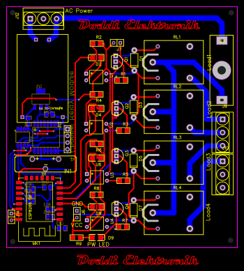 esp8266 4 relay module Resources - EasyEDA
