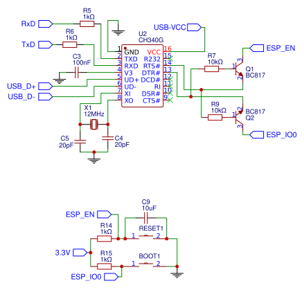 CH340G for ESP32 Resources - EasyEDA