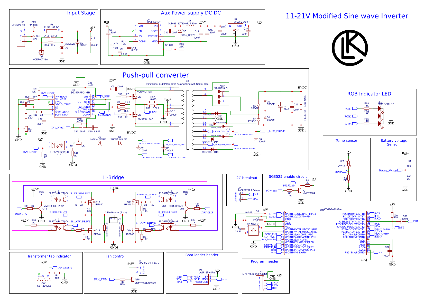 1121V inverter full schmatic copy Resources EasyEDA