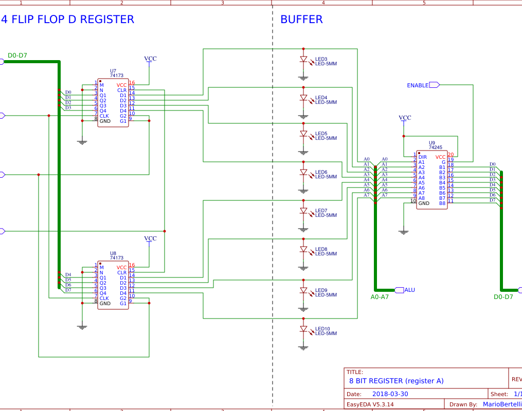8 BIT BEN EATER BREADBOARD COMPUTER copy EasyEDA