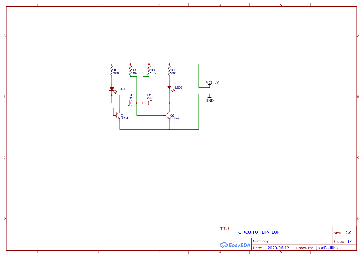 CIRCUITO FLIP FLOP - EasyEDA open source hardware lab