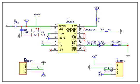 CP2102 usb to ttl copy - Platform for creating and sharing projects