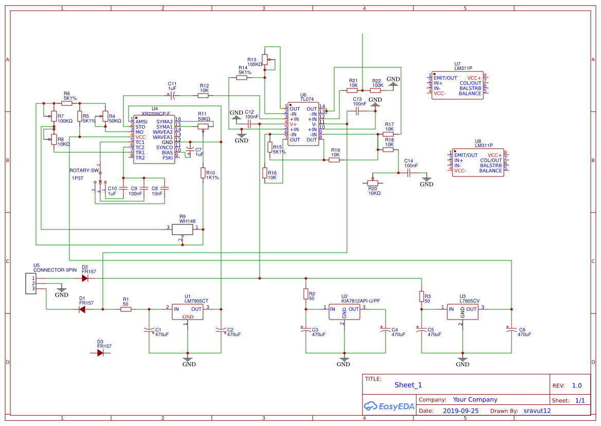 LM2596 Module , Adjustable DC/DC Power Converter (1.25V - 35V/3A) - EasyEDA