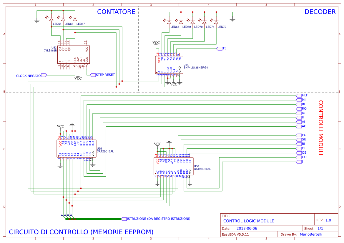 8 BIT BEN EATER BREADBOARD COMPUTER copy EasyEDA