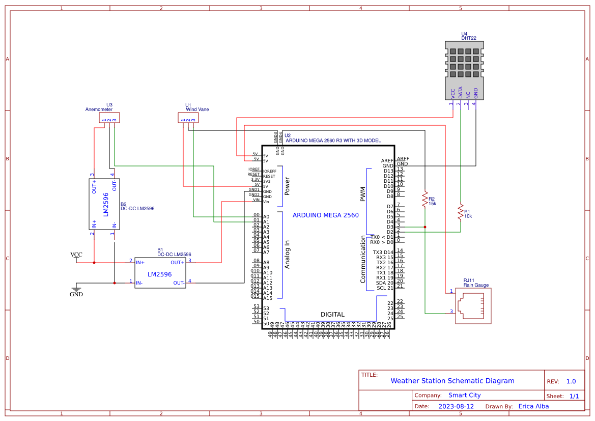 Weather Monitoring Schematic Diagram - OSHWLab