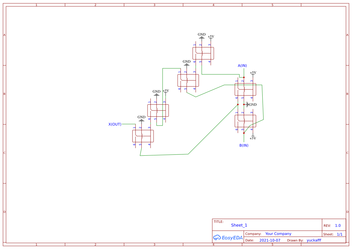 relay logic gates EasyEDA open source hardware lab