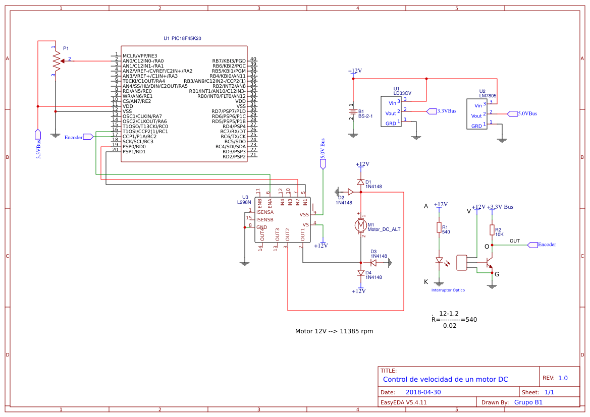 Control de velocidad de un motor DC - EasyEDA open source hardware lab