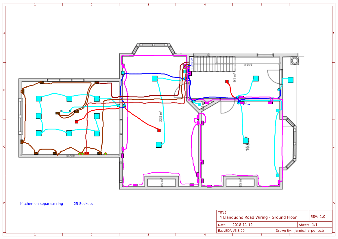 House wiring - EasyEDA open source hardware lab