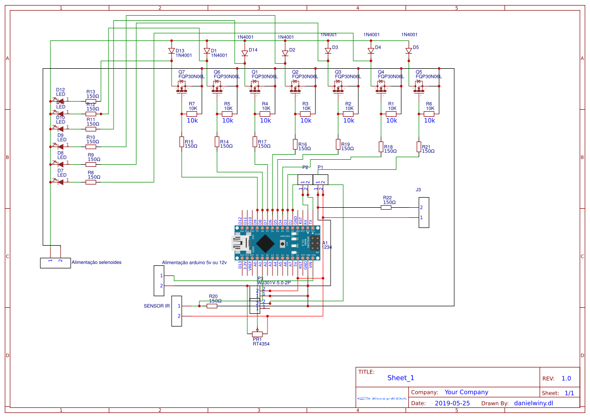 Arduino gearbox auto EasyEDA open source hardware lab