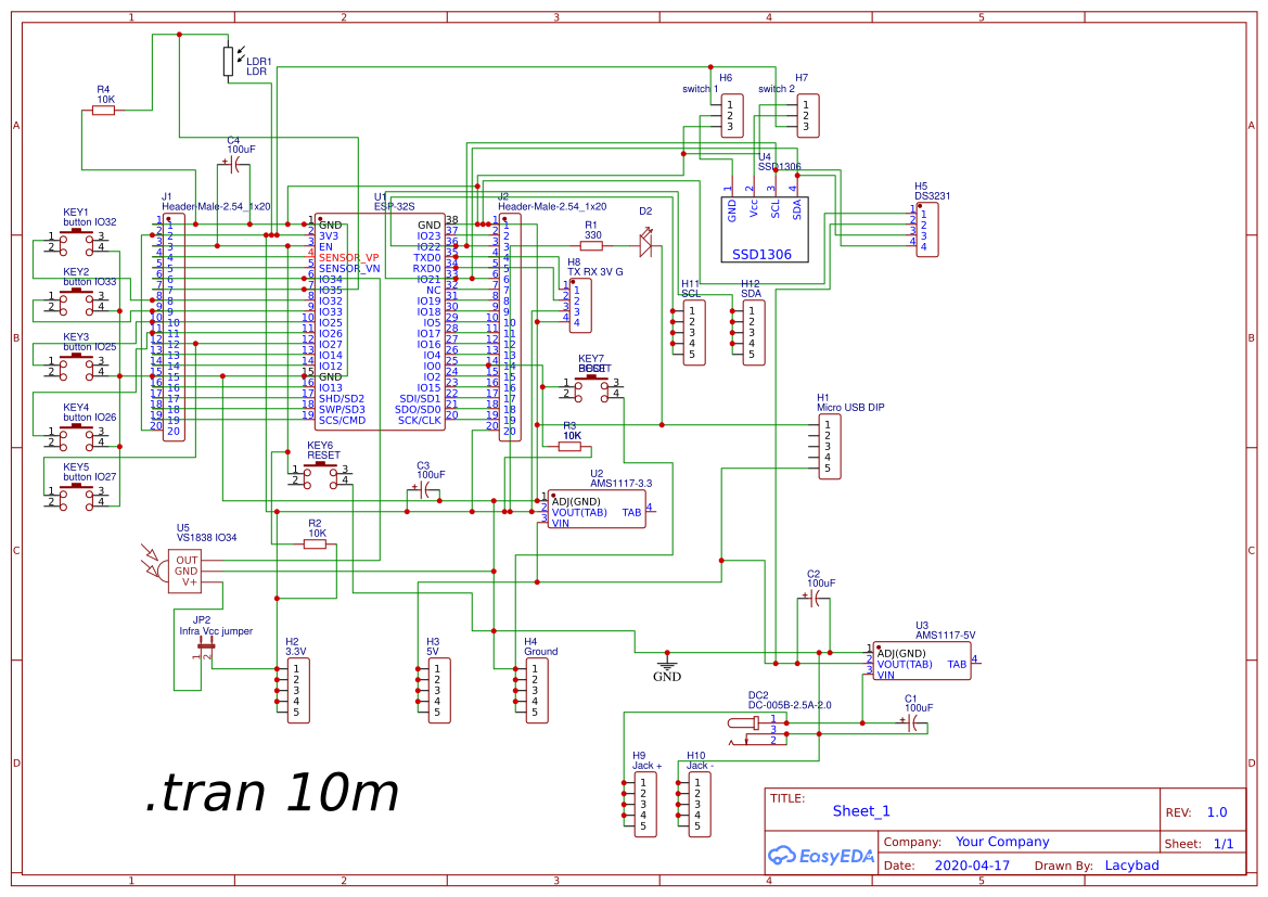 ESP32 board - OSHWLab