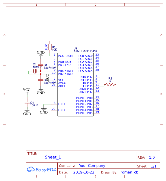 atmega328 - Platform for creating and sharing projects - OSHWLab