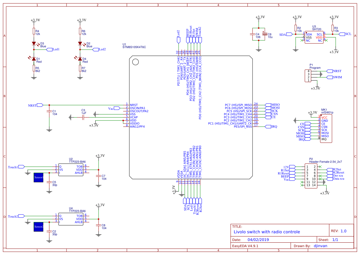 Livolo switch 2channel - Platform for creating and sharing projects
