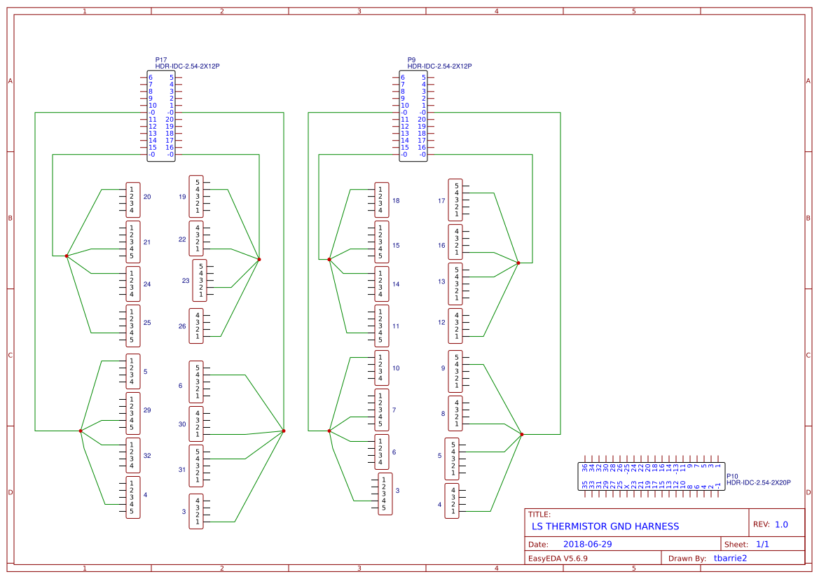 LEFT SIDE BATTERY THERMISTOR 32 BATTERIES EasyEDA open source