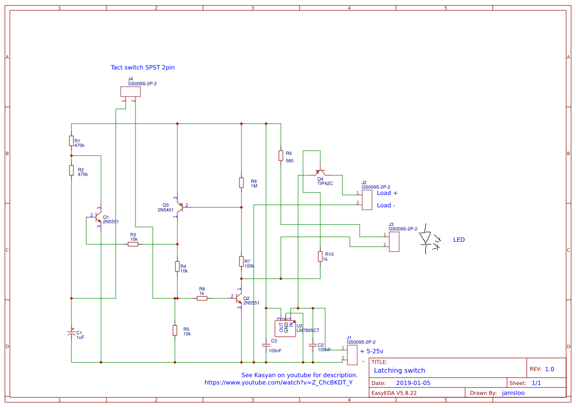 Latching Switch - OSHWLab