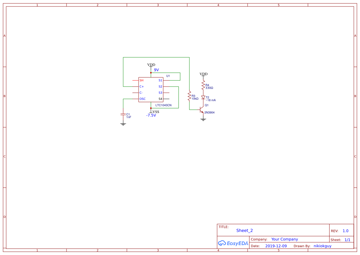 LED driver circuit EasyEDA open source hardware lab