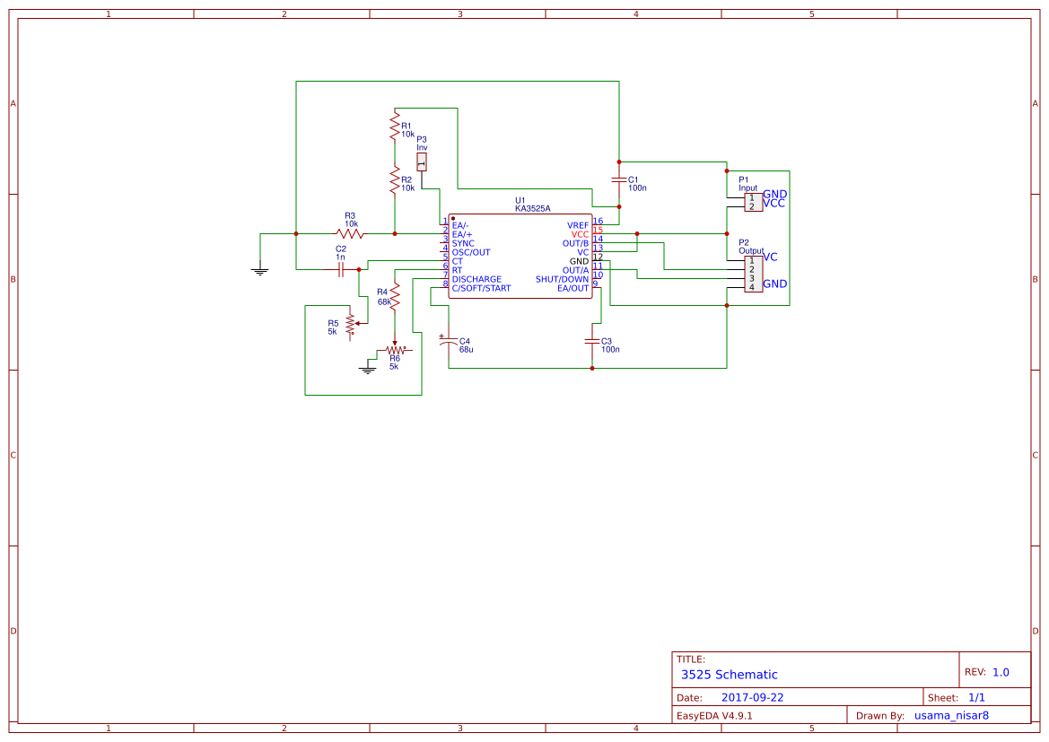 SG3525A PWM Controller Circuit - OSHWLab
