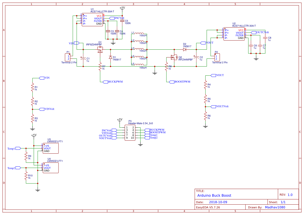 Buck Boost Converter OSHWLab