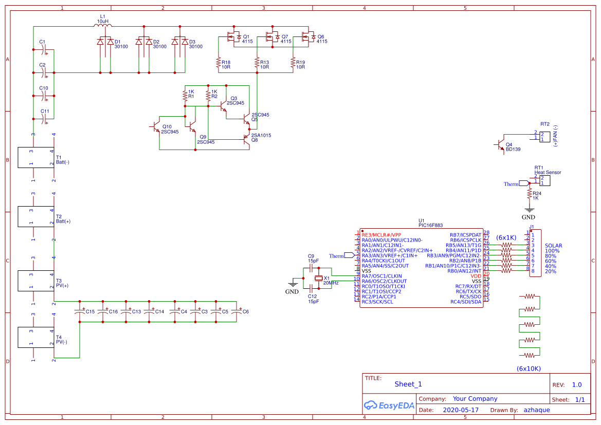 MPPT Charge Controller - OSHWLab