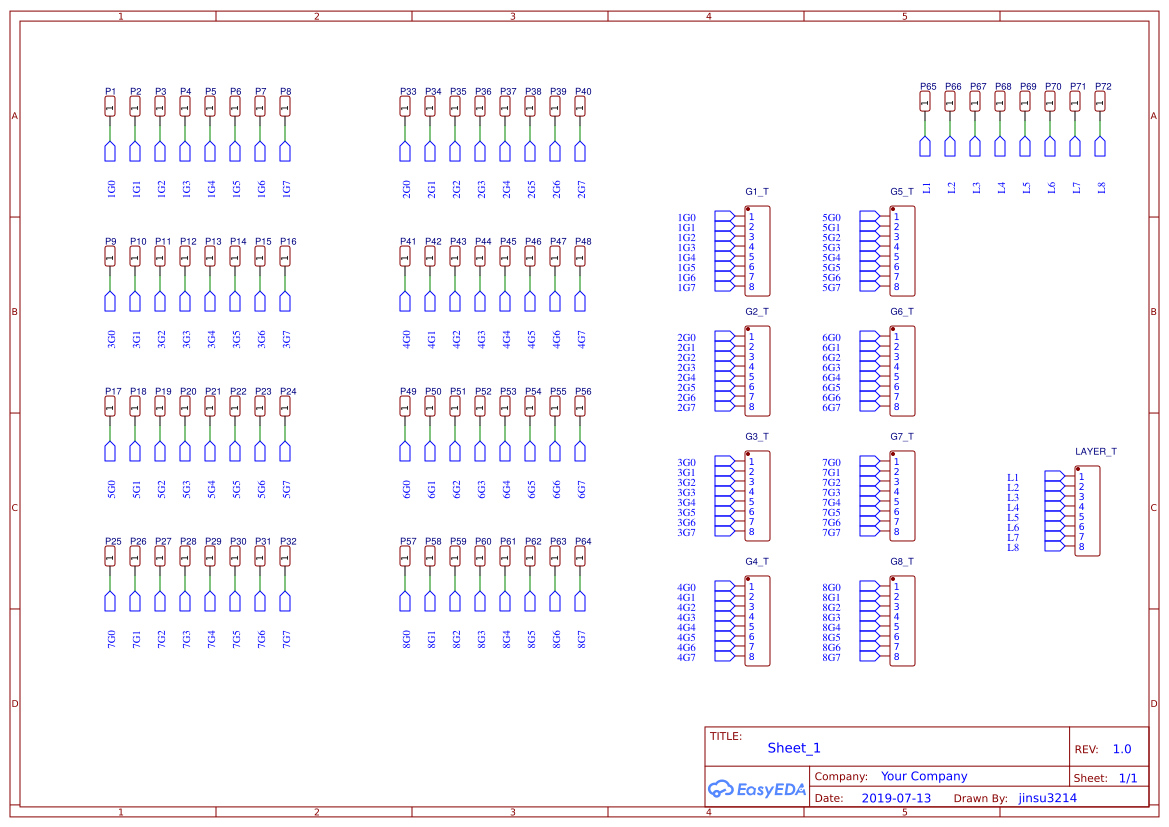 8x8x8 led cube - OSHWLab