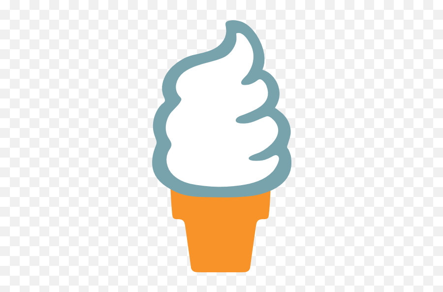 Soft Ice Cream Emoji For Facebook Email Sms Emoji,Ice Emoji free