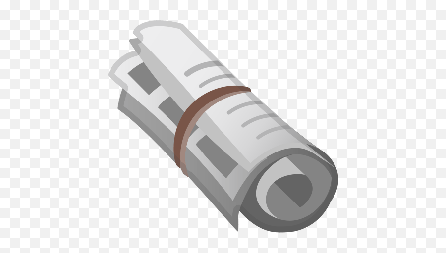 Rolled Newspaper Emoji,Paper Emojis free transparent emoji