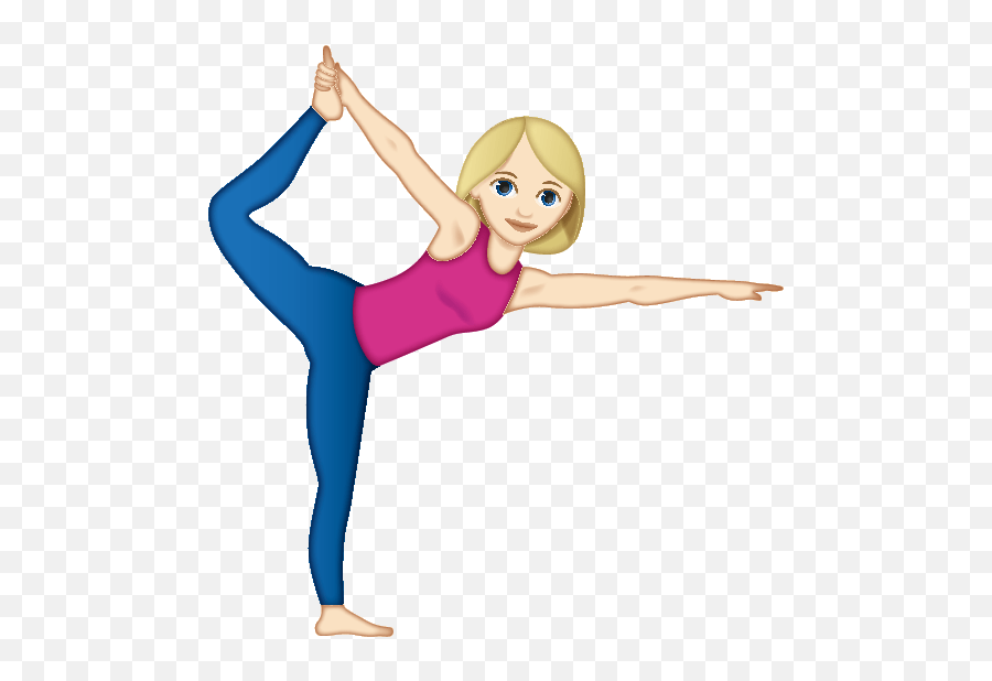 Woman Doing Yoga Girl Emoji,Gymnast Emoji free transparent emoji