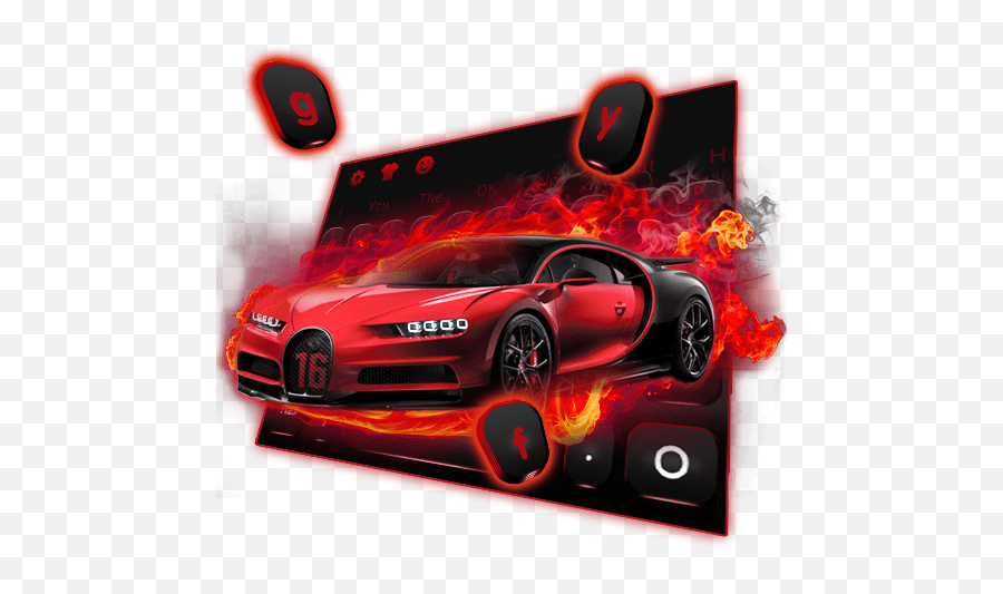 Cool Speedy Racing Car Keyboard Bugatti Chiron Emoji,Sports Car Emoji