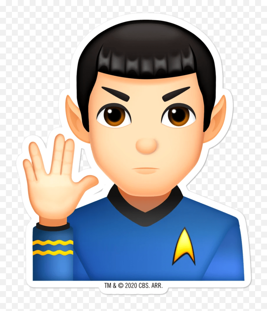 The Original Series Series Spock Emoji Star Trek Emoji,Salute Emoji