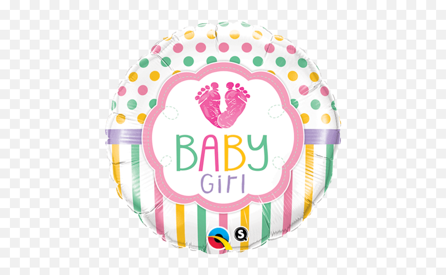 Qualatex Foil Baby Girl Balloon Emoji,Baby Feet Emoji free transparent emoji
