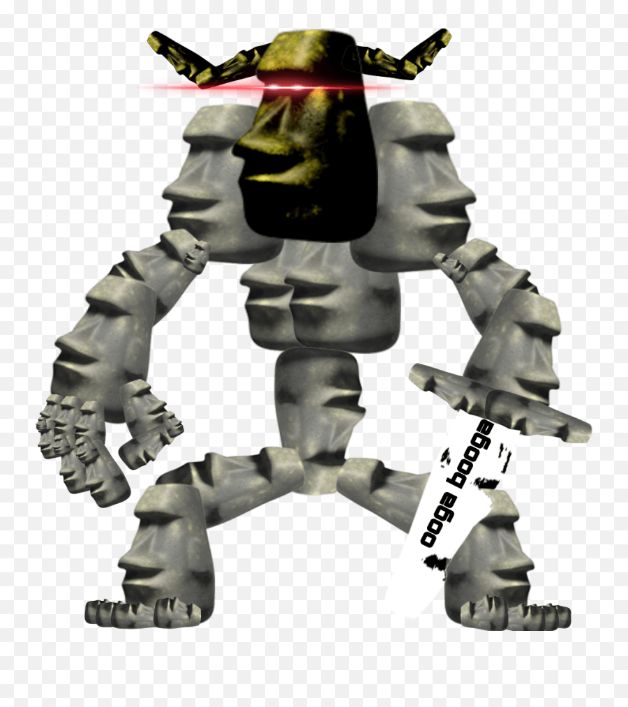 Stoneface Behold Emoji,Moai Emoji free transparent emoji