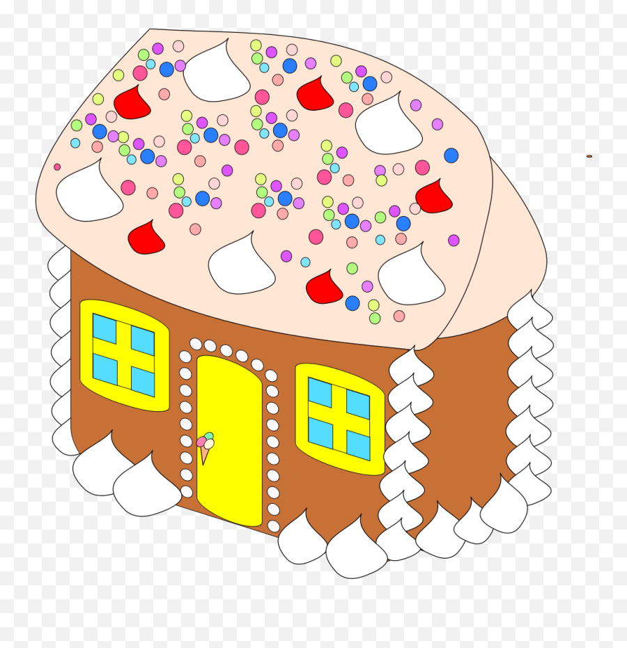 Sweet House Cartoon Gingerbread House Hansel And Gretel House Emoji