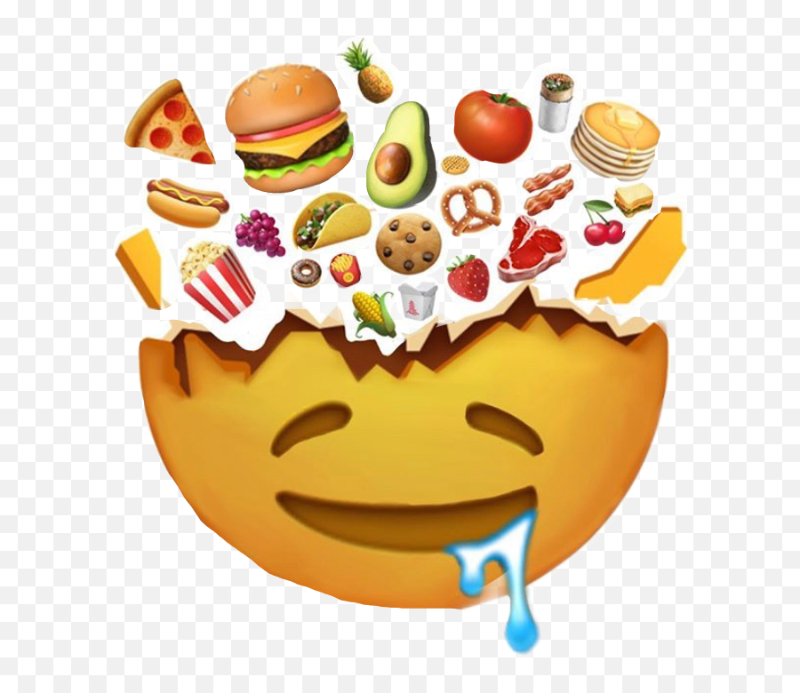 Emoji Food Cute Cool Hungry Yum Sticker Rio Draws Emojis,Yum Emoticon