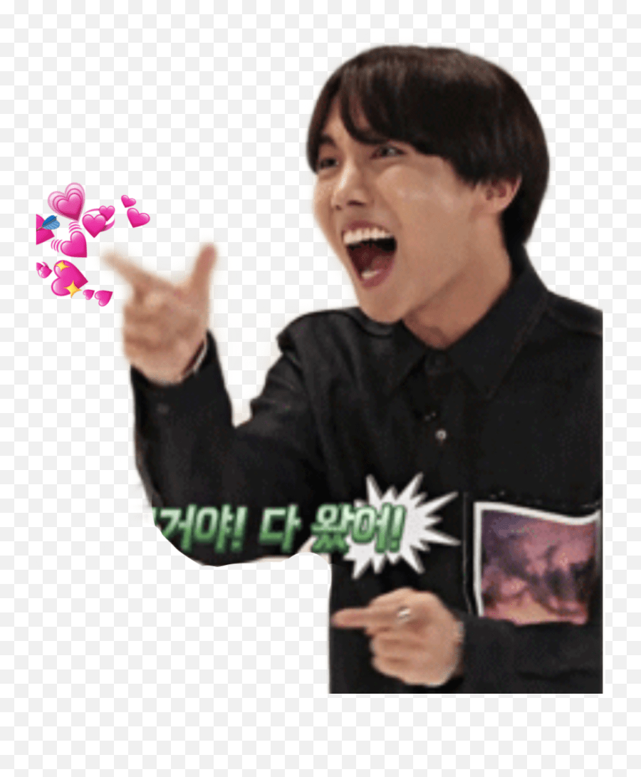 Jhope Bts Btsmemes Sticker By Emoji,Finger Gun Emoji free transparent