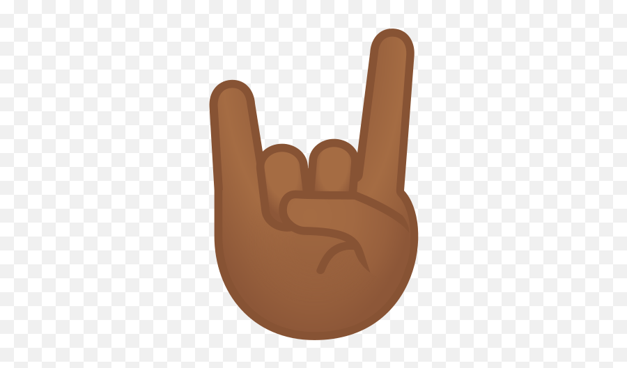 Sign Of The Horns Emoji With Medium Signs Of The Horn Emoji,Hand