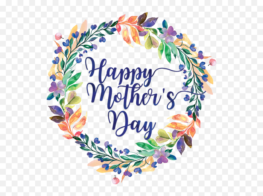 Happy Mothers Day Flower Frame Mothers Day Png Emoji,Mother's Day