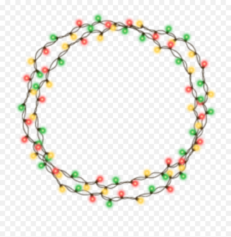 Christmas Lights Frames Redgreen Christmas Lights Png Circle Emoji