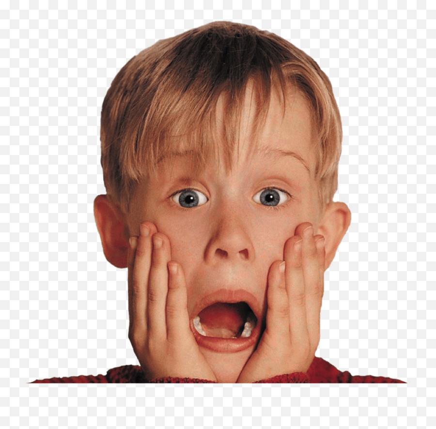 Home Alone Face Transparent Png Macaulay Culkin Home Alone Emoji,Home