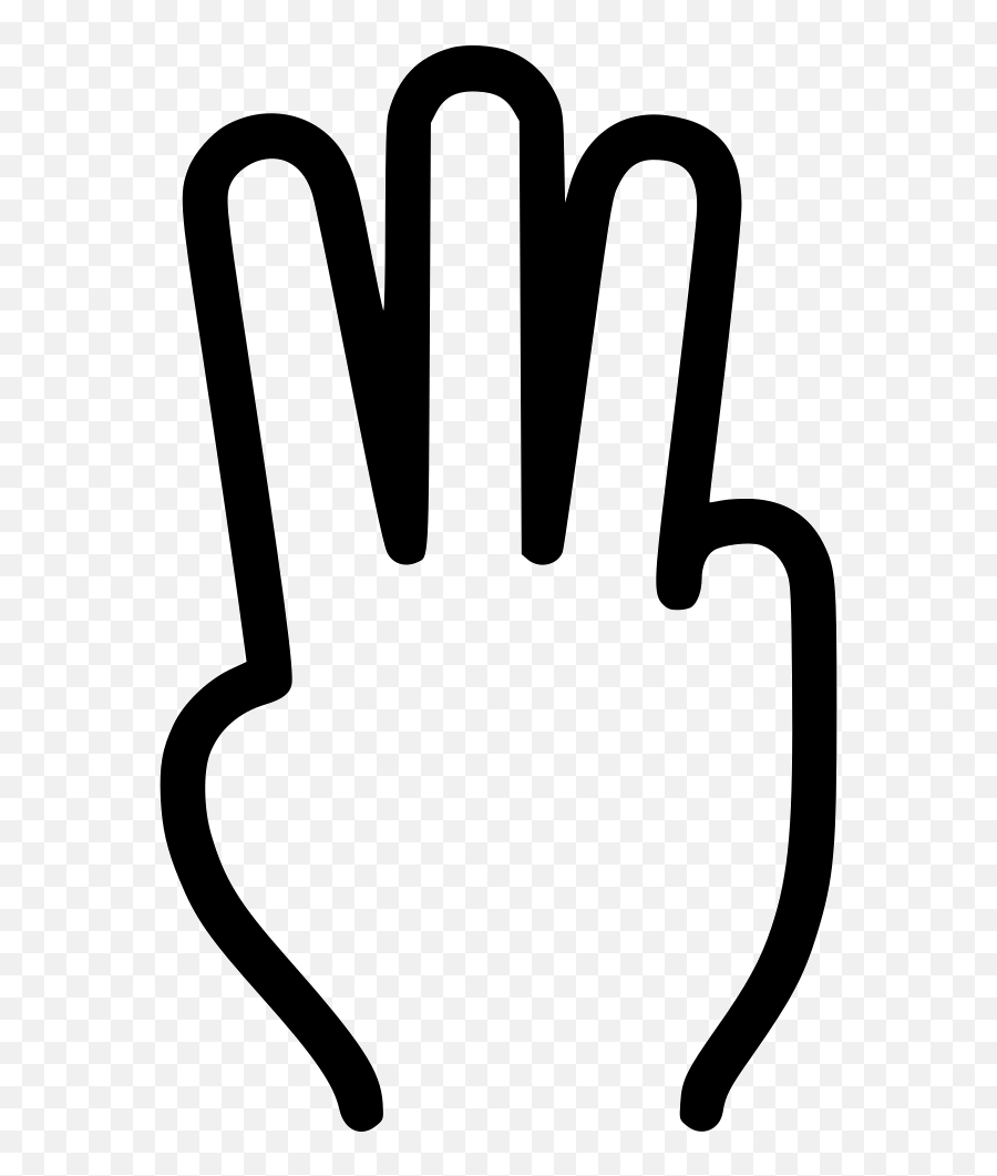 Finger Clipart Three Finger Three Finger Svg Emoji,3 Fingers Emoji