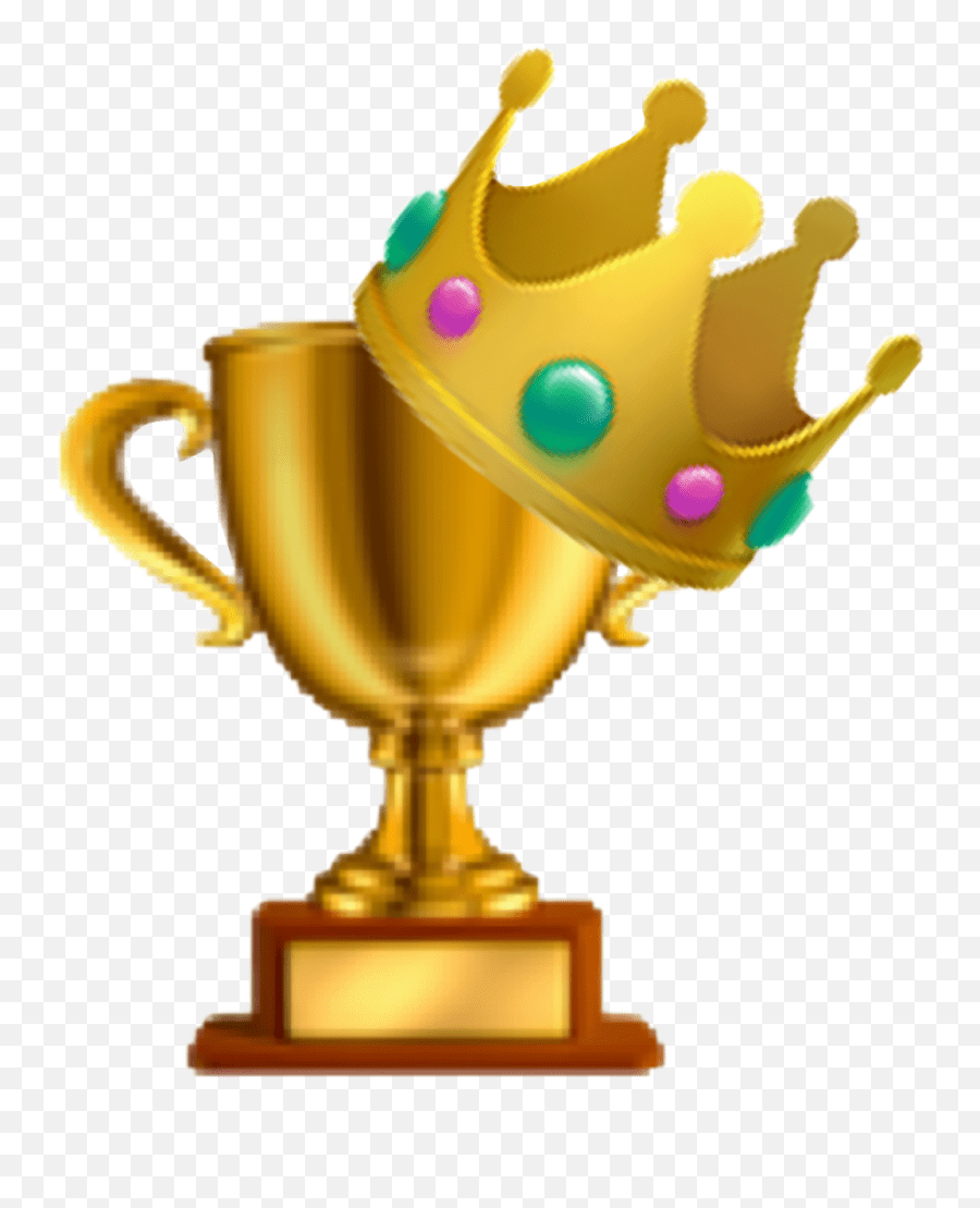 Trophy Crown Sticker Freetoedit Trophy Emoji Png,Trophy And Cake